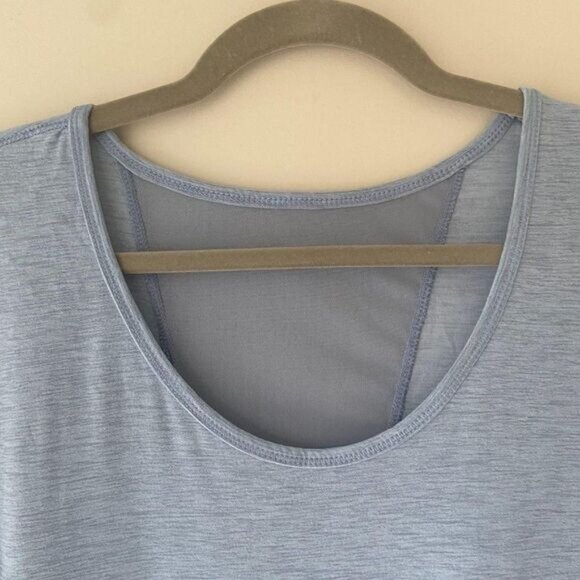 Workout Activewear Women Tops Breathable Mesh-Back‎ Sports Tee Shirt blouse - Picture 4 of 6